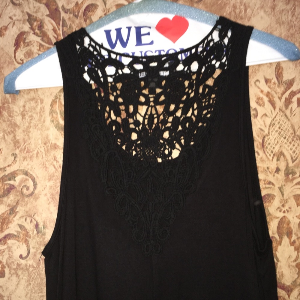 Black tank top
